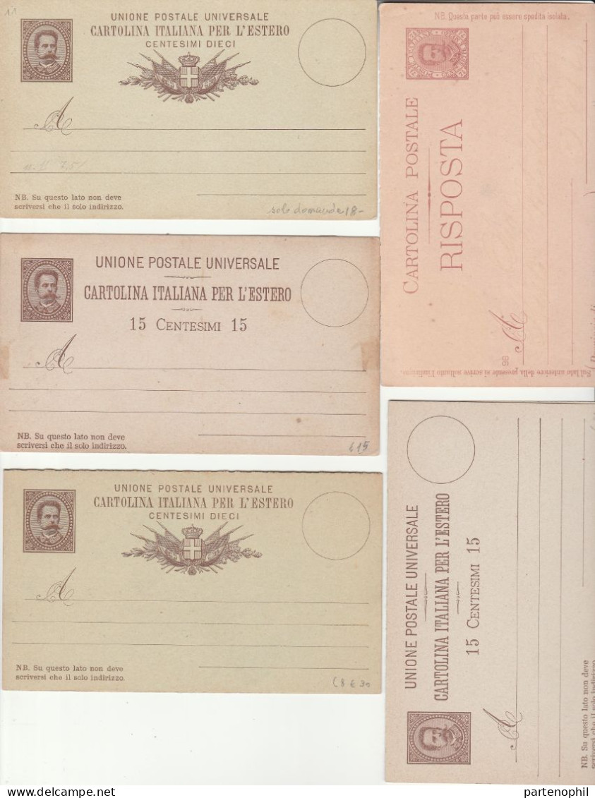 659 - Italia Regno - Interi Postali - 1886/1943 - Interessante collezione con alcune ripetizioni formata da 126 pezzi di