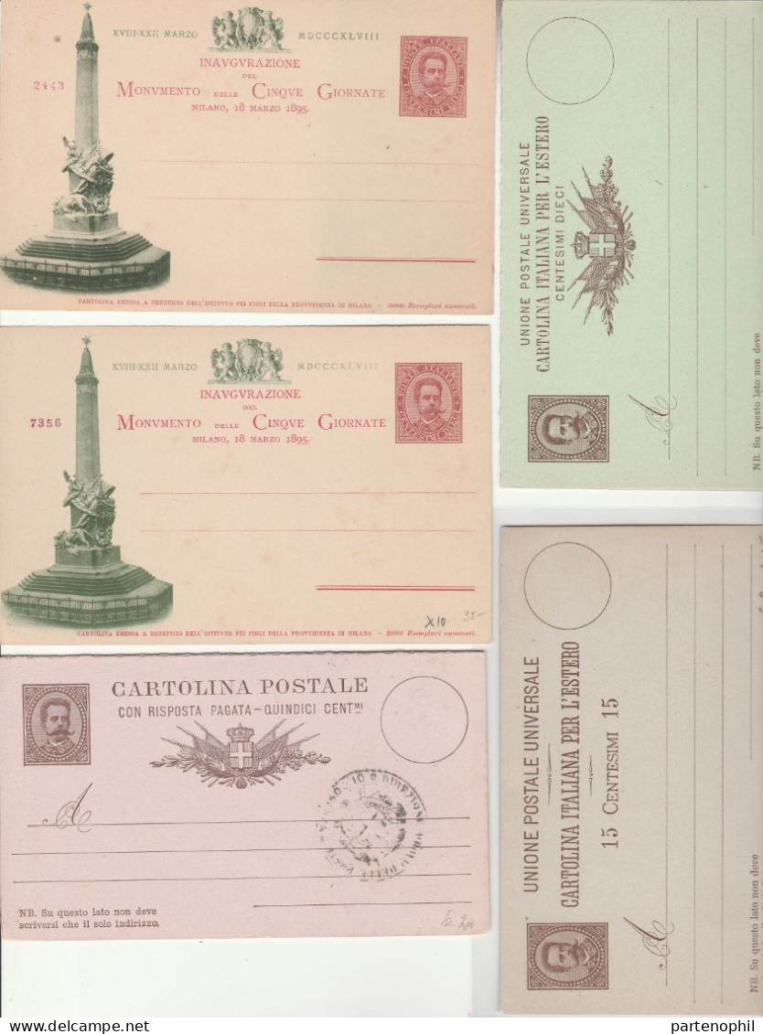 659 - Italia Regno - Interi Postali - 1886/1943 - Interessante collezione con alcune ripetizioni formata da 126 pezzi di