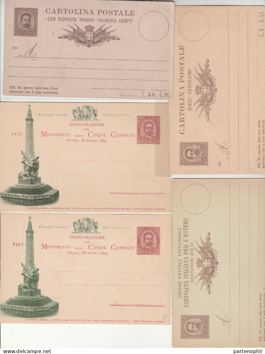 659 - Italia Regno - Interi Postali - 1886/1943 - Interessante collezione con alcune ripetizioni formata da 126 pezzi di