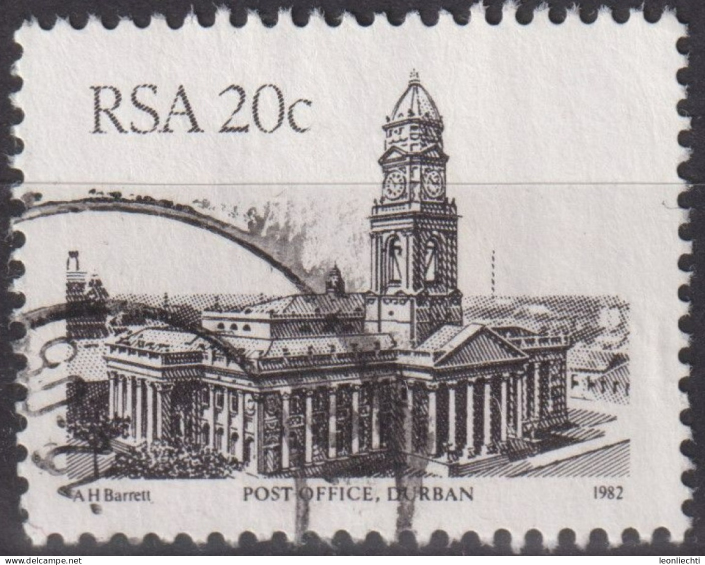 1983 RSA Südafrika ° Mi:ZA A612II, Sn:ZA 597, Yt:ZA 563, Post Office, Durban - Oblitérés