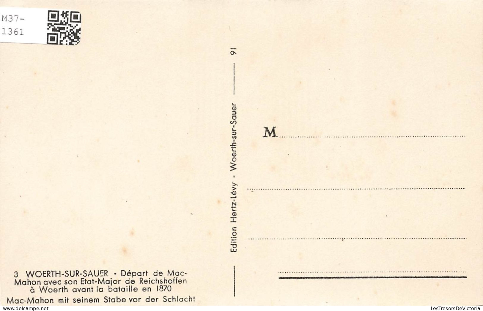 FRANCE - Wœrth Sur Sauer - Départ De Mac-Mahon Avec Etat-Major - Carte Postale Ancienne - Woerth