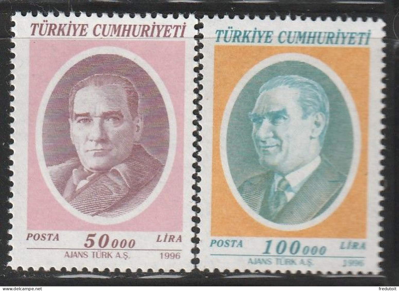 TURQUIE - N°2820/1 ** (1996) - Unused Stamps