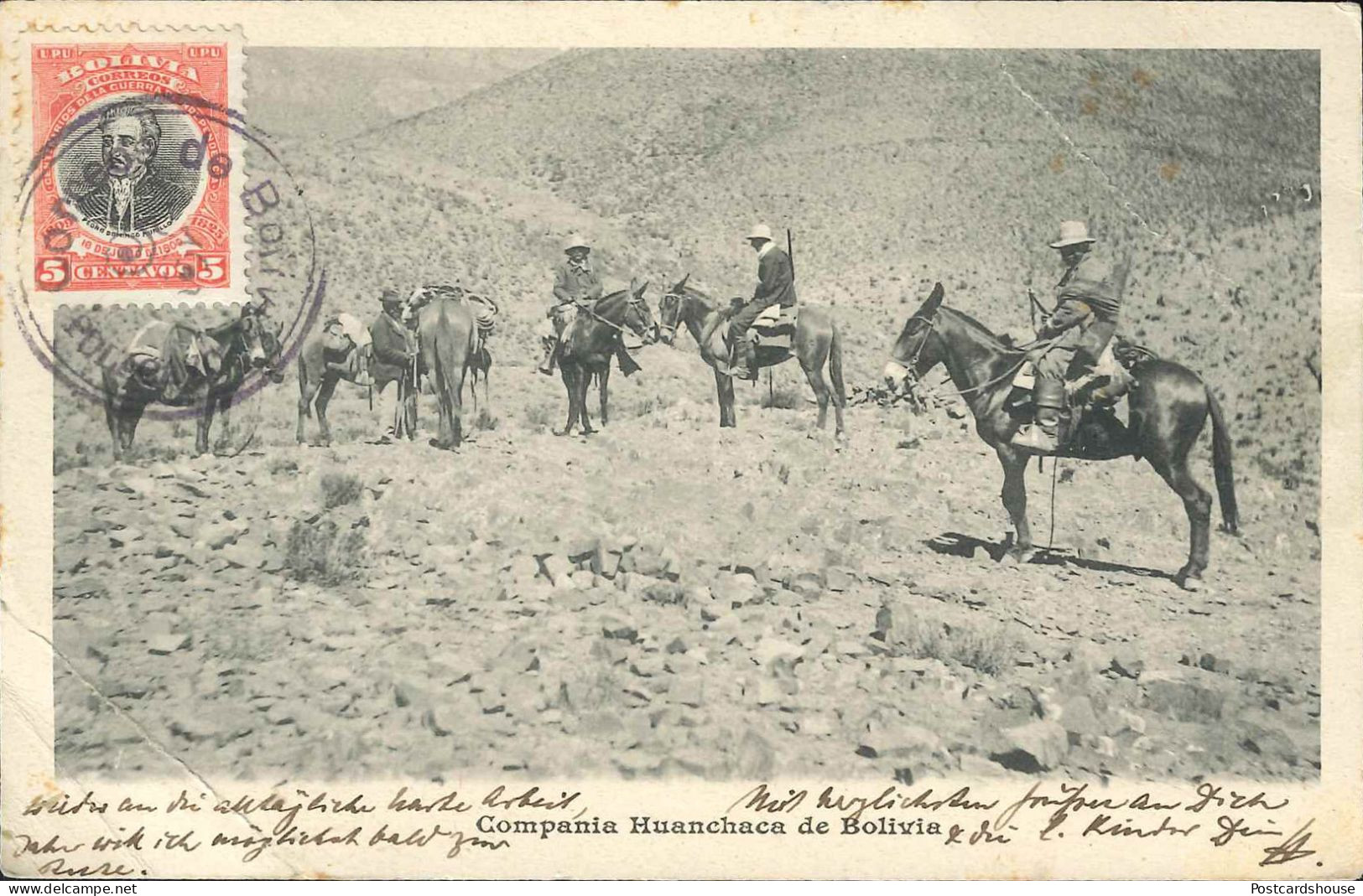 BOLIVIA COMPAÑIA HUANCHACA 1910 - Bolivie