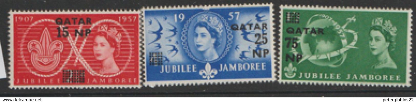 Qatar  1957  SG  16-8  Jamboree Mounted Mint - Qatar