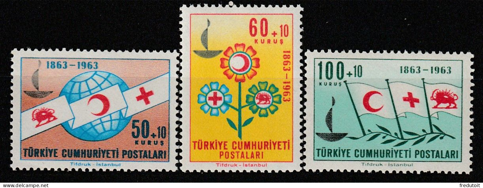 TURQUIE - N°1664/6 ** (1963) Croix-Rouge - Unused Stamps