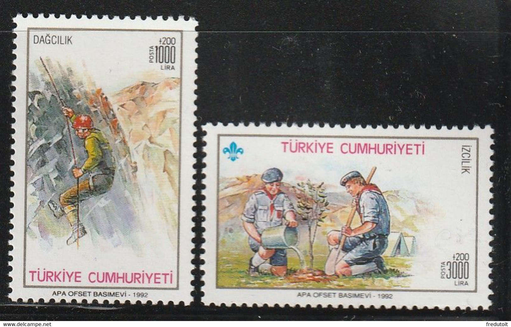 TURQUIE - N°2721/2 ** (1992) Tourisme - Nuevos