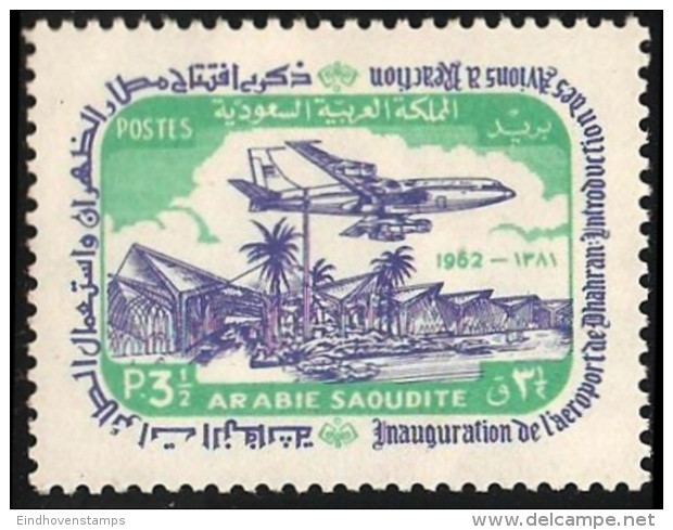 Saudi Arabia, 1963 Airport Dhahran, 3&frac12; Pi, MH, SG 463, Mi 162 - Other (Air)