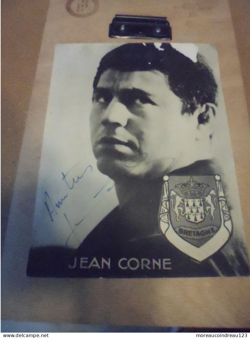 Autographe Catcheur Français 1960 " JEAN CORNE " - Sportspeople