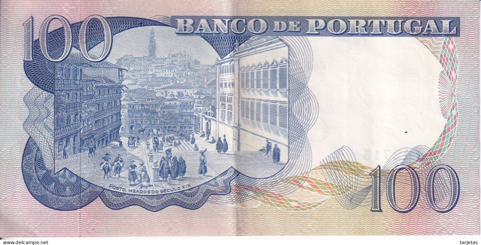 BILLETE DE PORTUGAL DE 100 ESCUDOS  DEL AÑO 1965 EN CALIDAD EBC (XF) (BANKNOTE) - Portugal