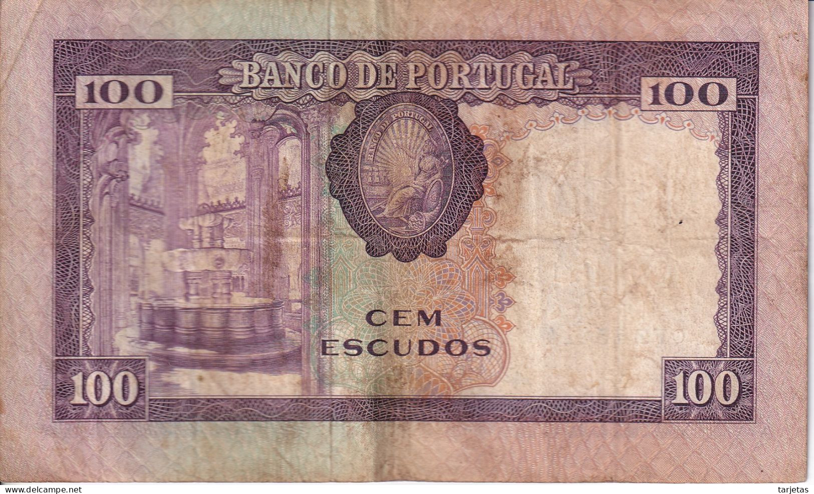 BILLETE DE PORTUGAL DE 100 ESCUDOS DEL AÑO 1961 (BANKNOTE) - Portugal