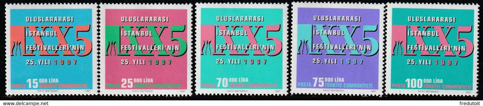 TURQUIE - N°2851/5 ** (1997) - Unused Stamps