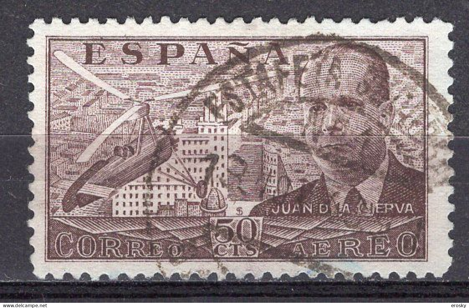 T0334 - ESPANA ESPAGNE AERIENNE Yv N°198 - Gebruikt