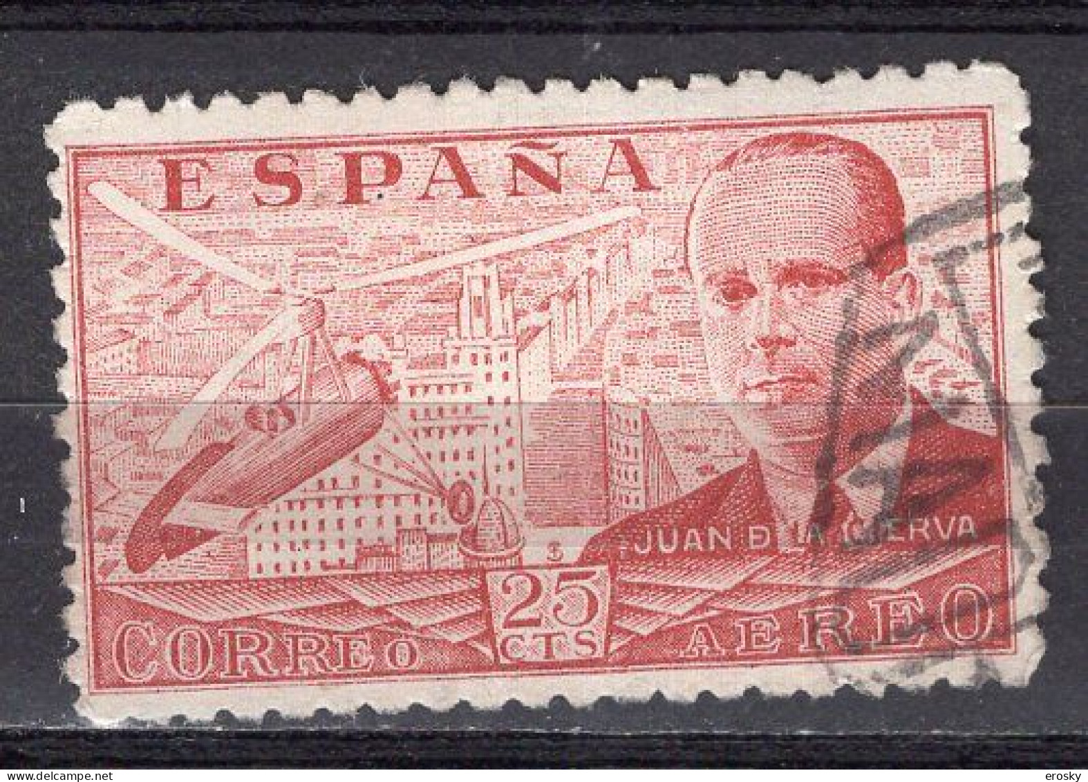 T0336 - ESPANA ESPAGNE AERIENNE Yv N°218 - Usados