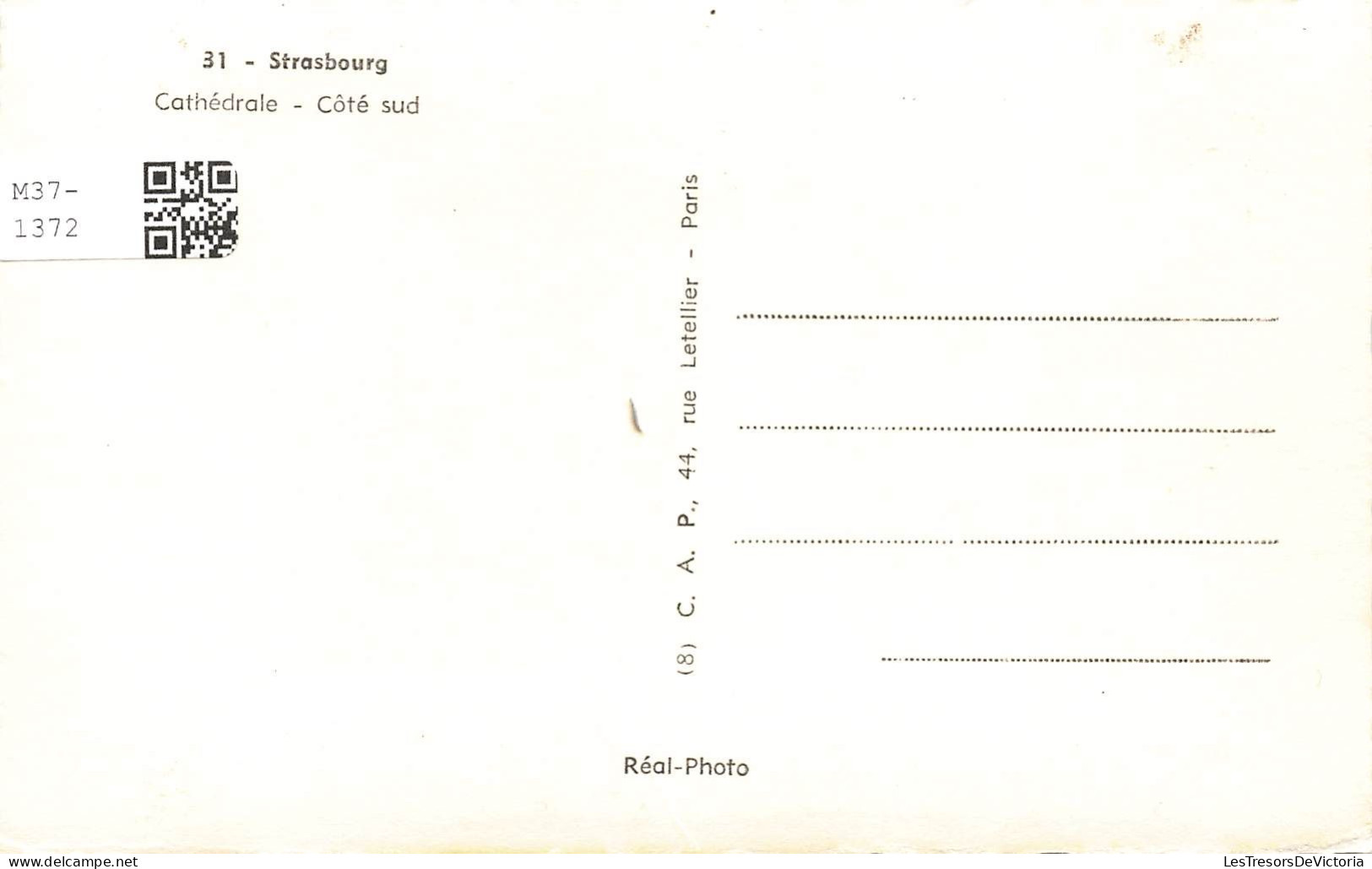 FRANCE - Strasbourg - Cathédrale - Côté Sud - Carte Postale - Strasbourg