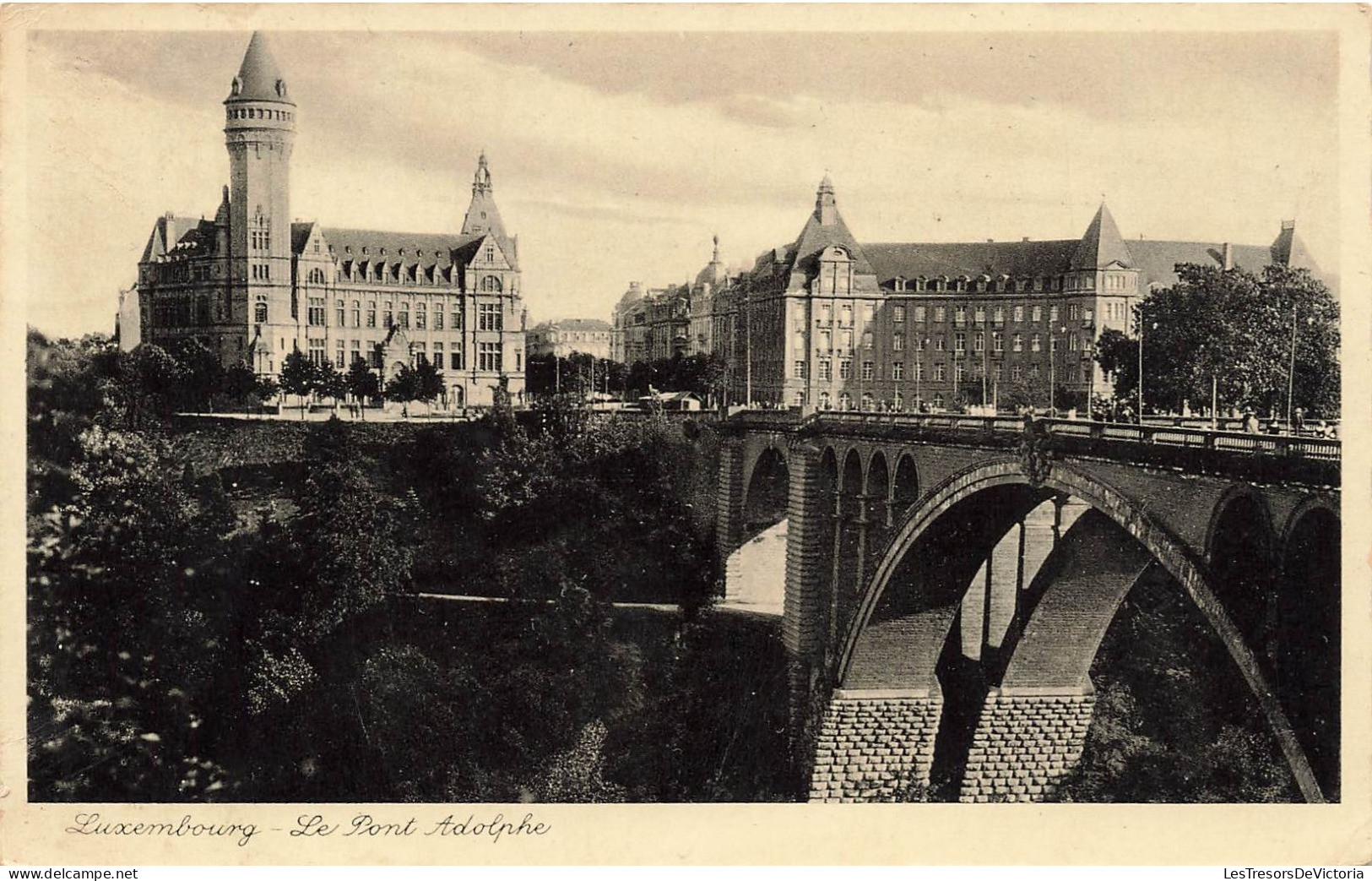 LUXEMBOURG - Luxembourg Ville - Le Pont Adolphe - Carte Postale Ancienne - Lussemburgo - Città