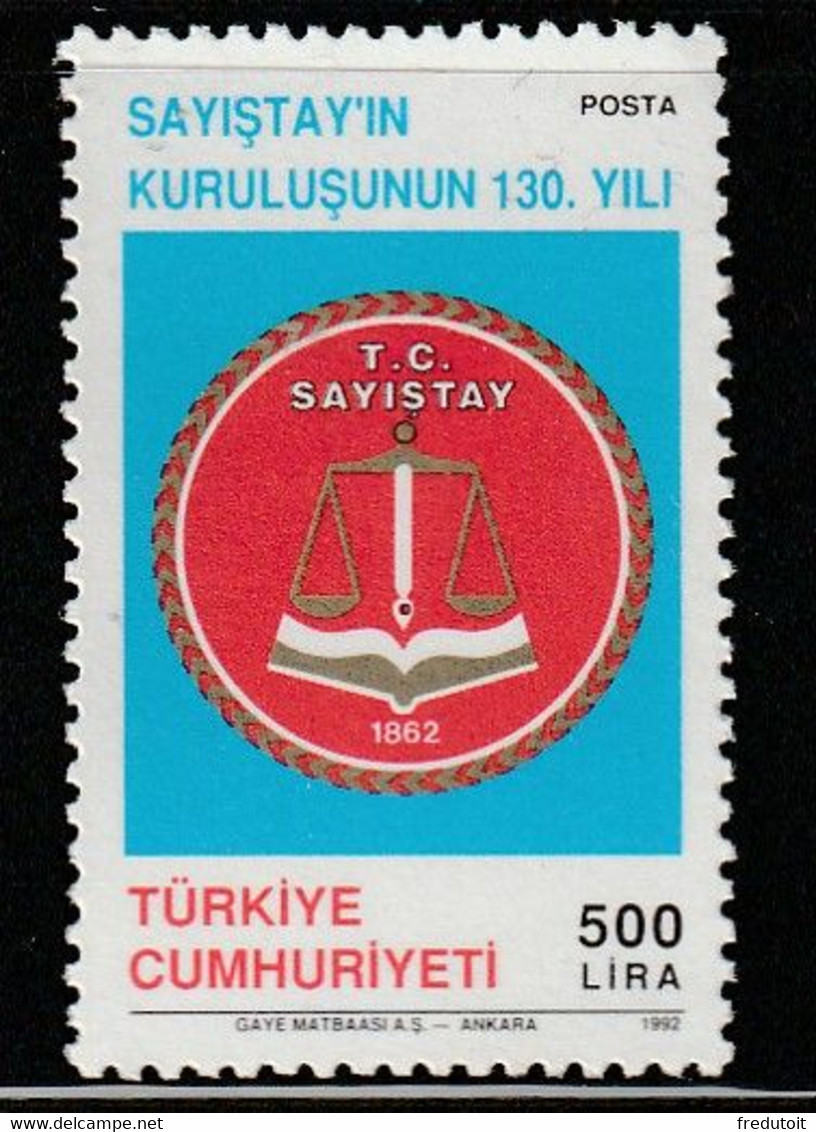 TURQUIE - N°2700 ** (1992) - Neufs