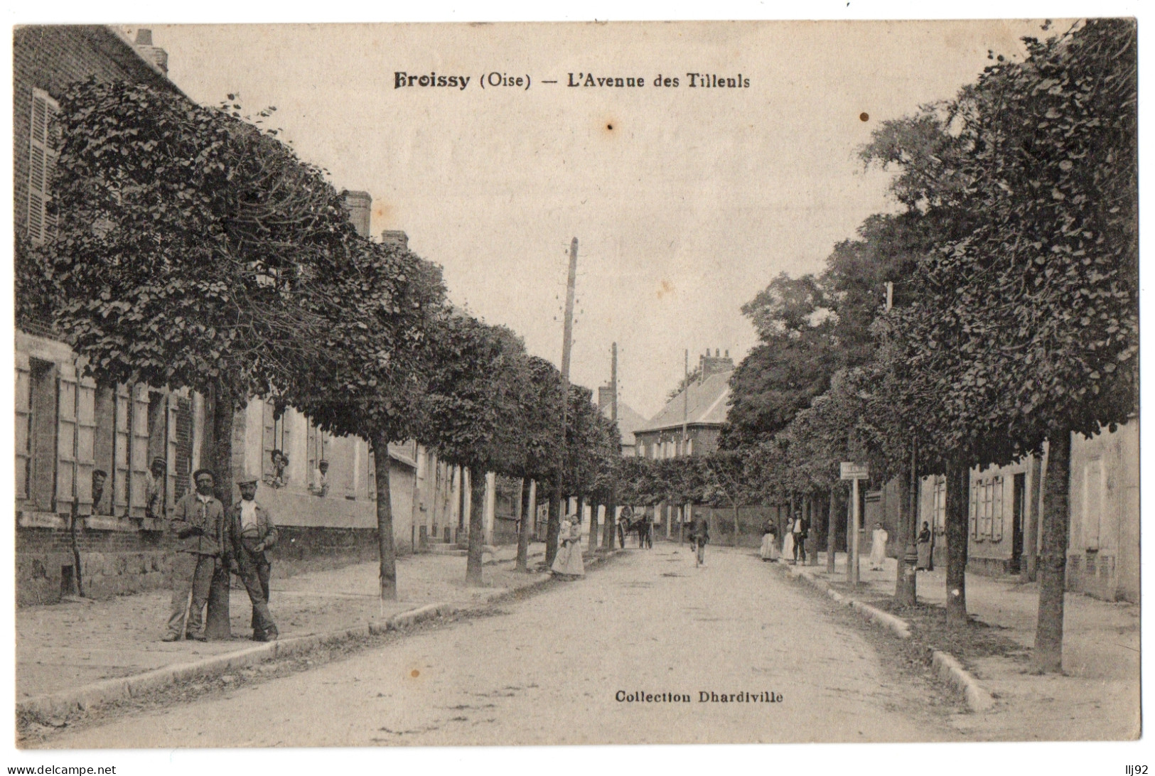 CPA 60 - FROISSY (Oise) - L'Avenue Des Tilleuls (petite Animation) - Coll. Dhardiville - Froissy