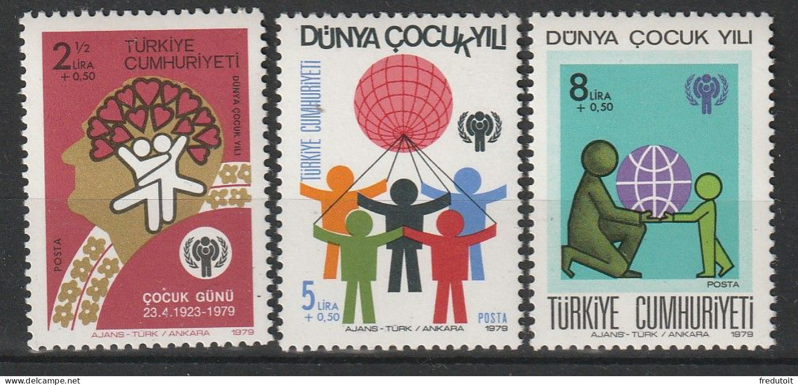 TURQUIE - N°2243/5 ** (1979) - Ongebruikt