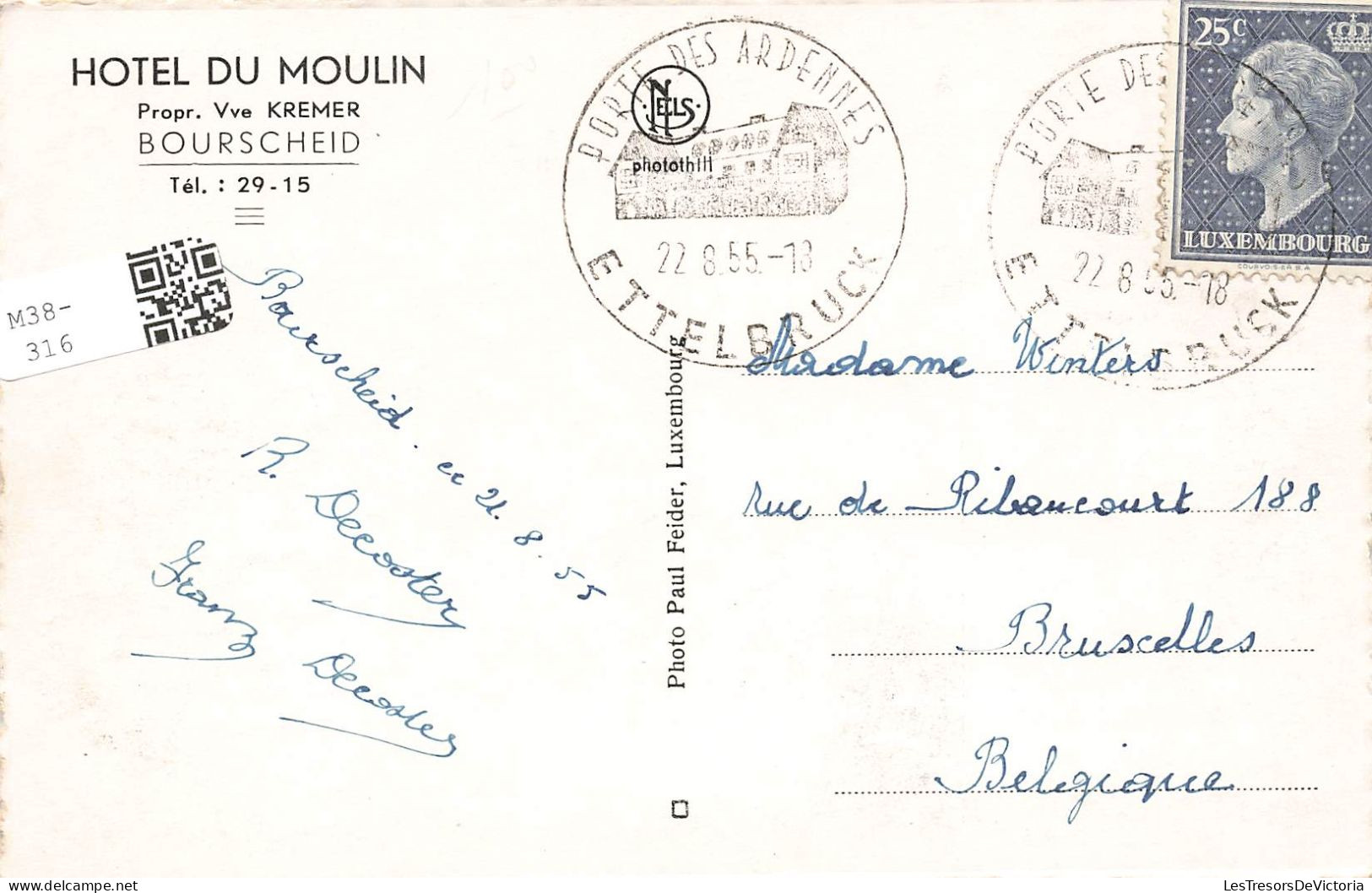 LUXEMBOURG - Bourscheid - Hôtel Du Moulin Bourscheid - Carte Postale - Burscheid