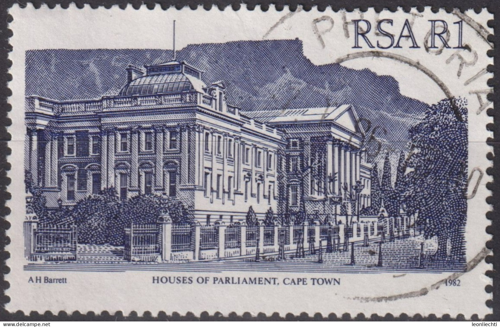 1986 RSA Südafrika ° Mi:ZA 616I, Sn:ZA 588, Sg:ZA 526a, Houses Of Parliament, Cape Town - Gebraucht