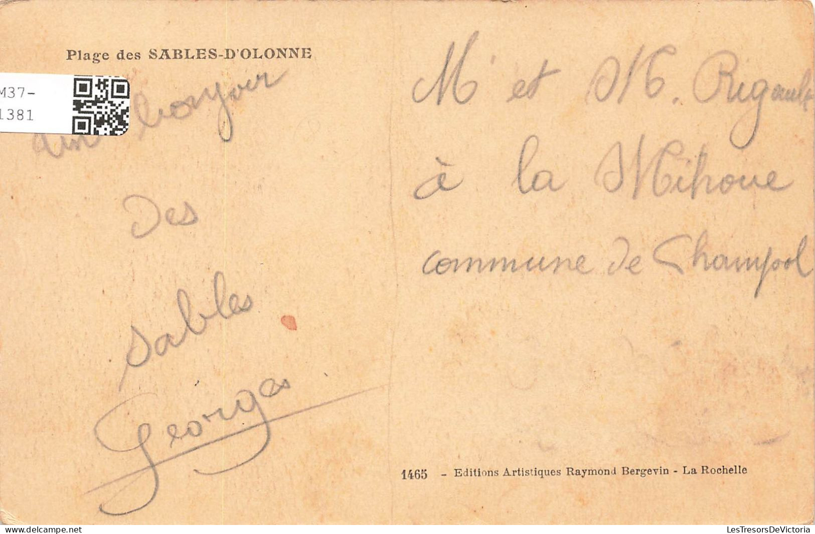 FRANCE - Sables D'Olonne - Plage - Automobiles - Foule - Carte Postale Ancienne - Sables D'Olonne