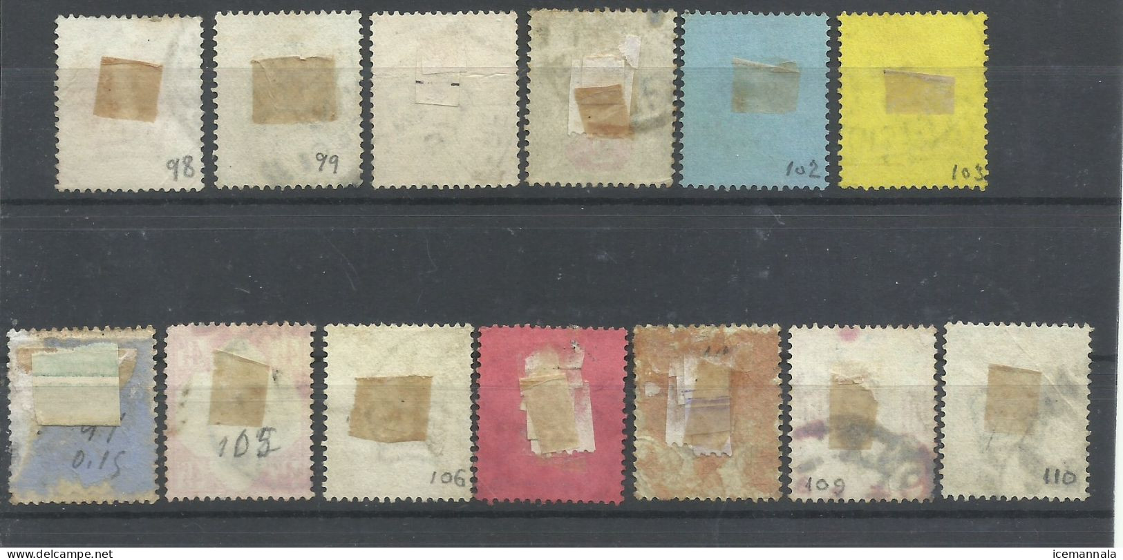 GRAN BRETAÑA YVERT  91/103 - Used Stamps