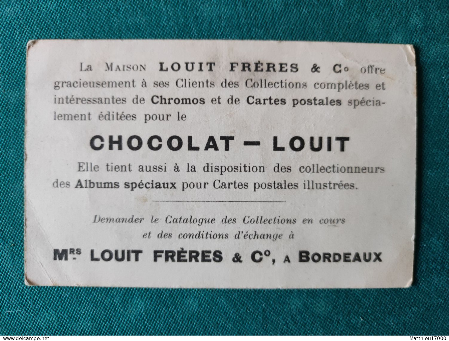 Chromo - CHOCOLAT-LOUIT - Expression Pittoresque - Donner Une Sardine Pour Avoir Un Thon - Louit