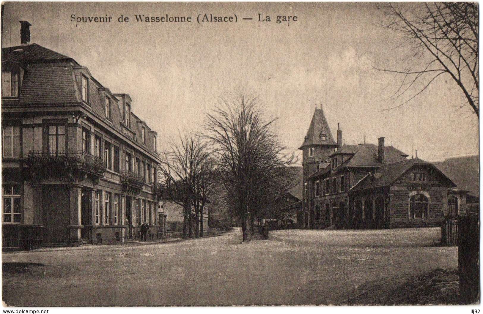 CPA 67 - WASSELONNE (Bas-Rhin) - La Gare. Souvenir De Wasselonne - Wasselonne