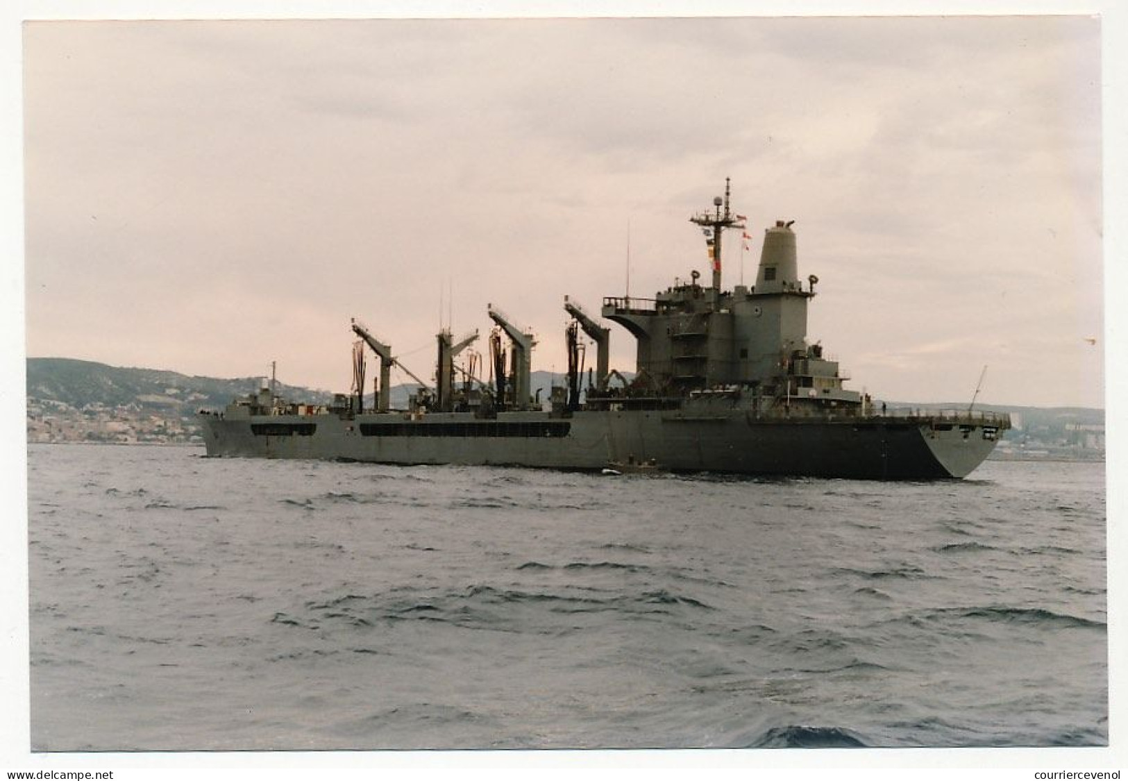 4 Photos Couleur Format Env. 10cm X 15cm - Navire Logistique USS Merrimack (AO-179) - 27/5/1996 - Schiffe