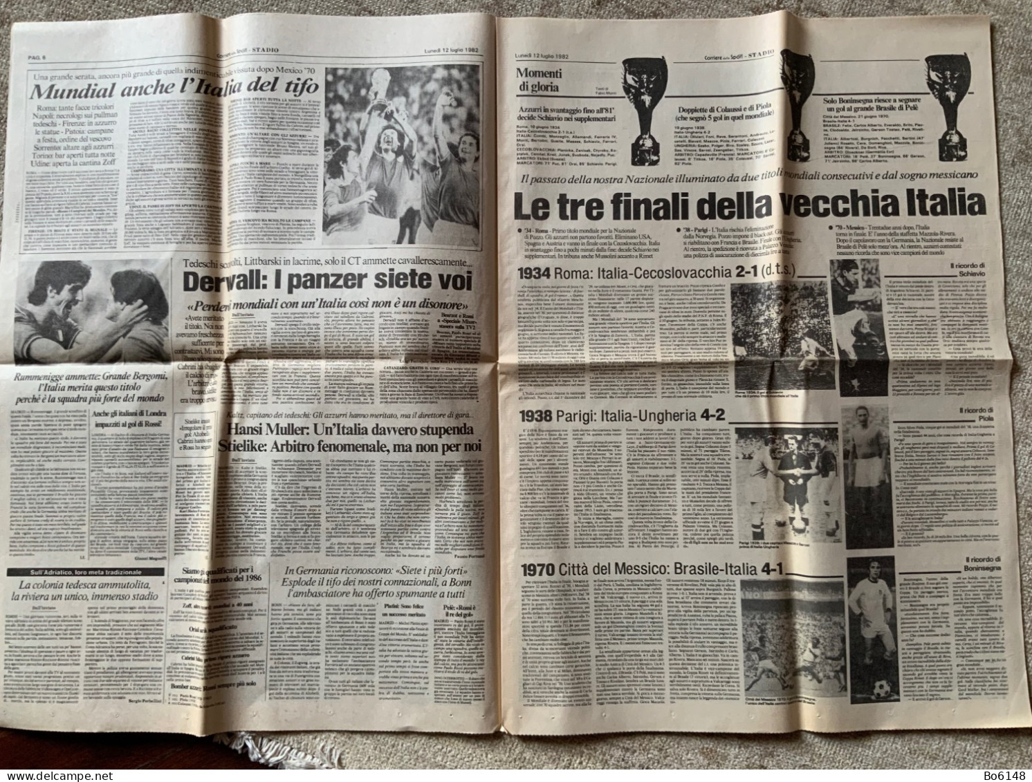 1982 STADIO Corriere Dello Sport : ITALIA CAMPIONE DEL MONDO - Deportes