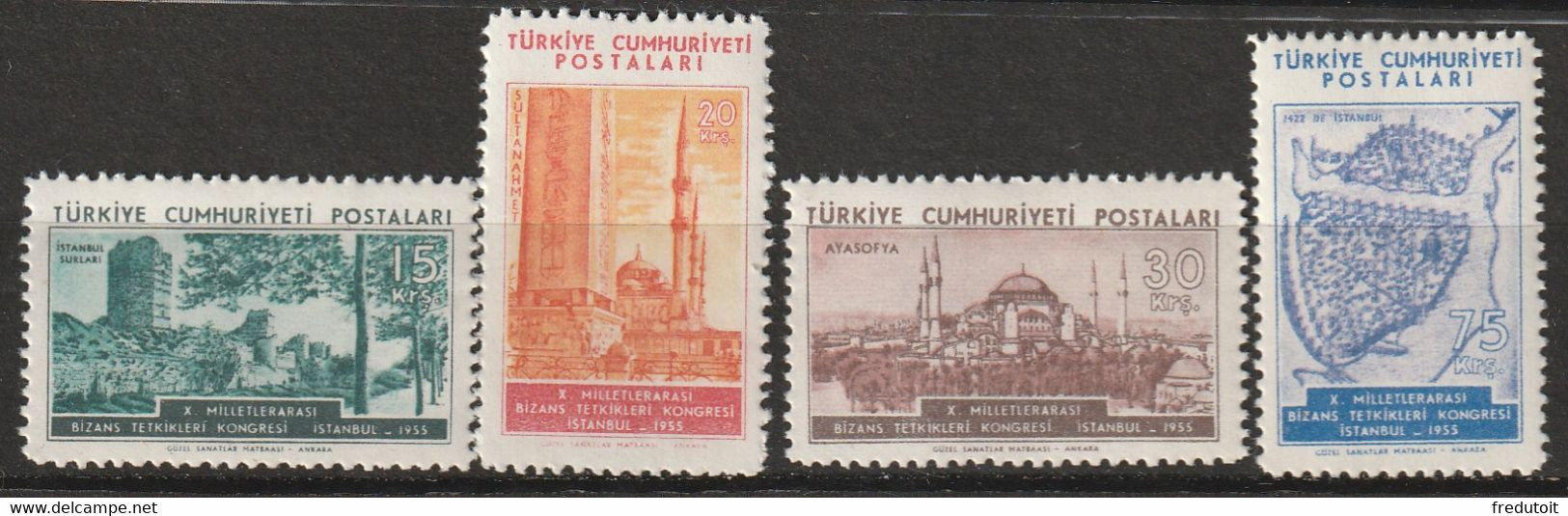 TURQUIE - N°1256/9 ** (1955) - Ungebraucht