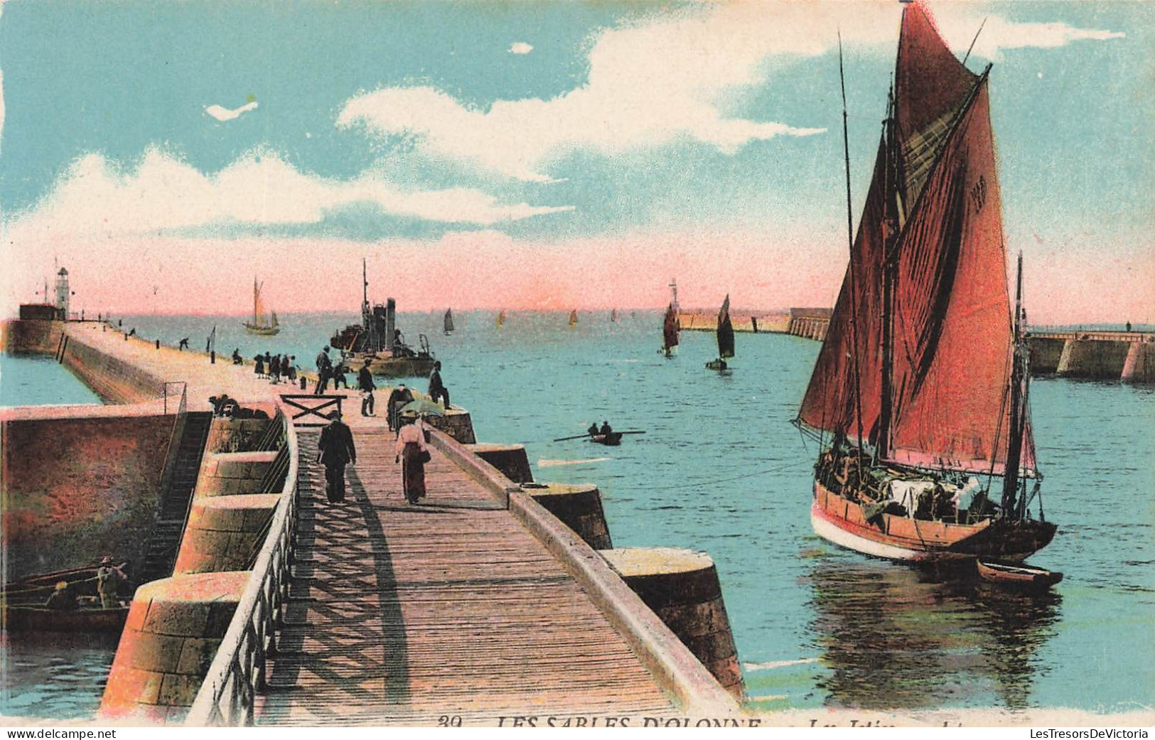 FRANCE - Sables D'Olonne - Bateaux - Jetée - Phare - Mer - Carte Postale Ancienne - Sables D'Olonne