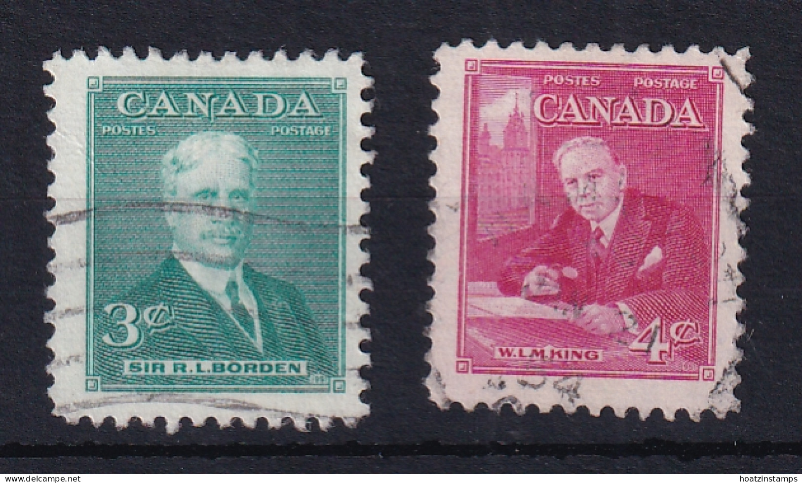 Canada: 1951   Prime Ministers (Series 1)    Used - Oblitérés