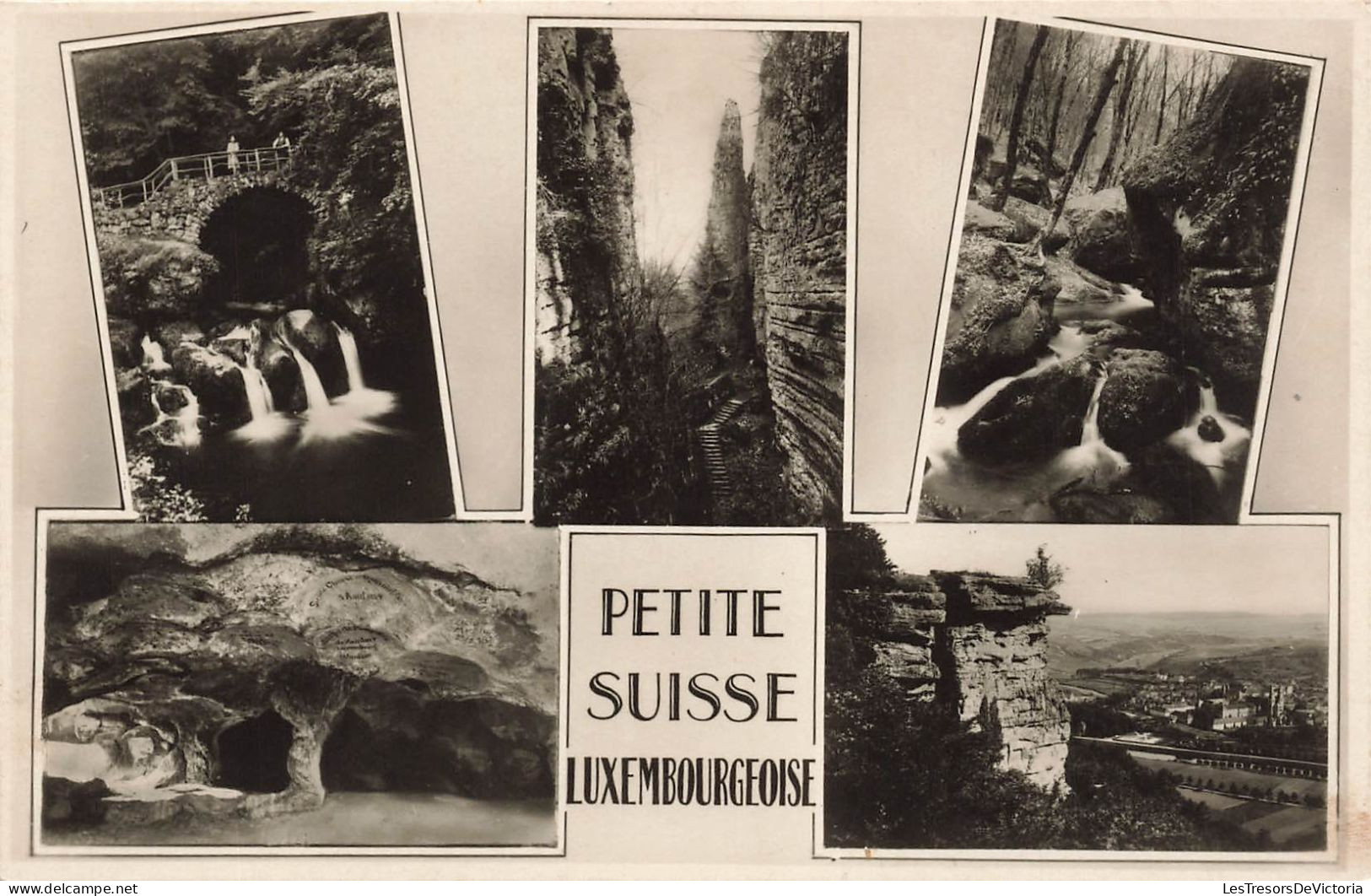 LUXEMBOURG - Petite Suisse Luxembourgeoise - Gorge Du Loup Vue Sur Echternach - Multivues - Carte Postale Ancienne - Echternach