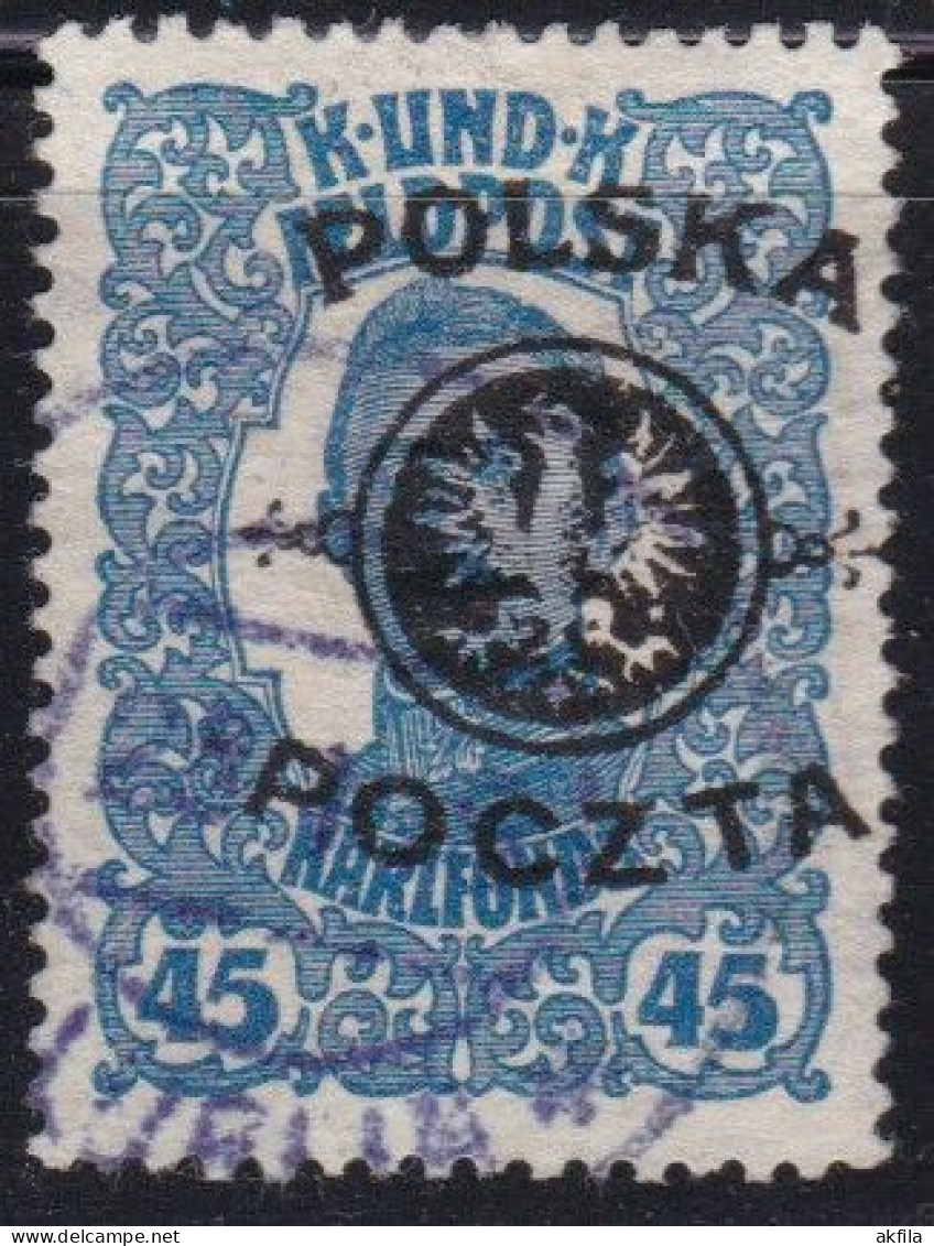 Poland 1918 Definitive With Overprint Used Michel 19 - Usados