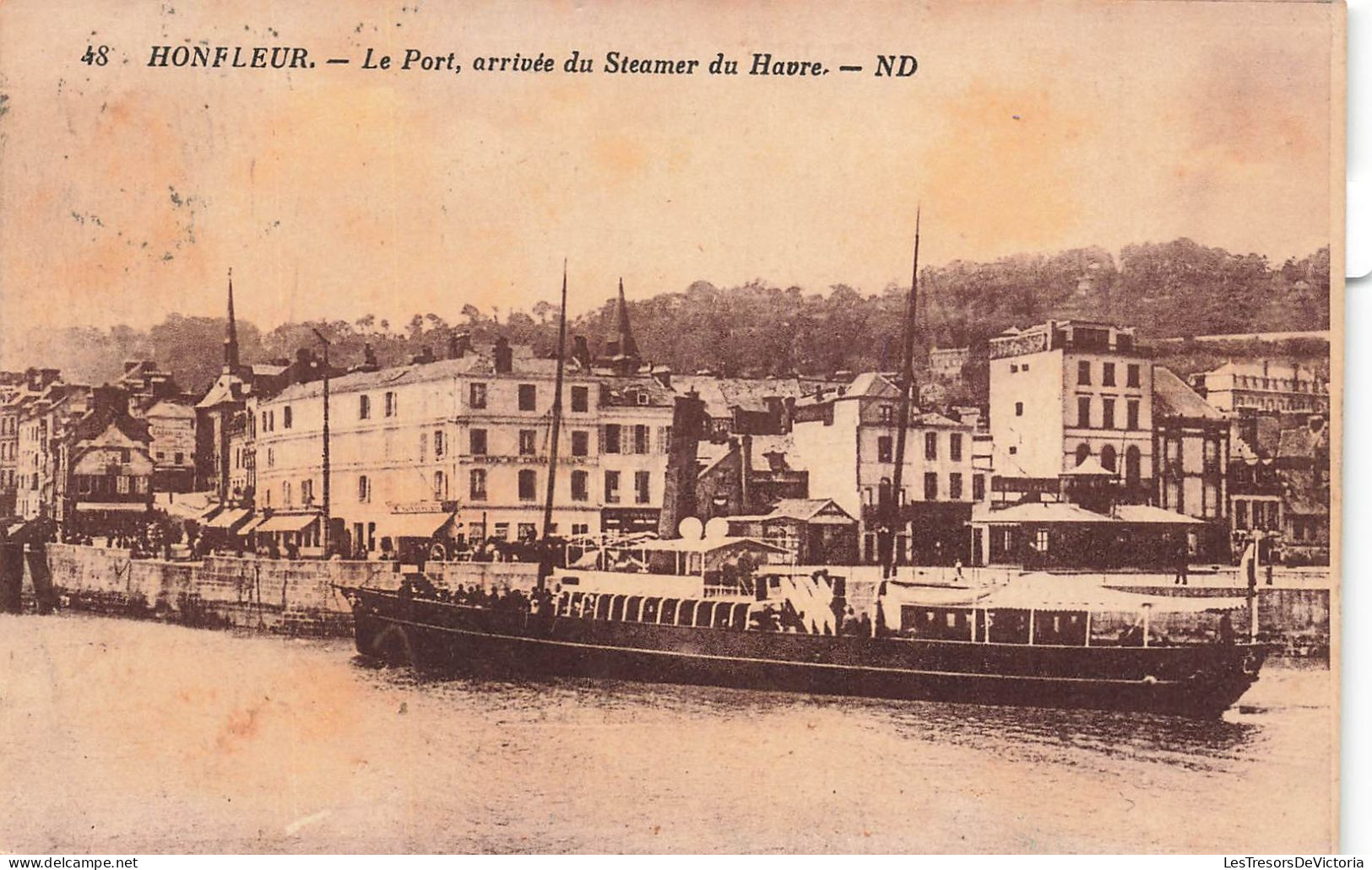 FRANCE - Honfleur - Le Port - Arrivée Du Steamer Du Havre - Carte Postale Ancienne - Honfleur