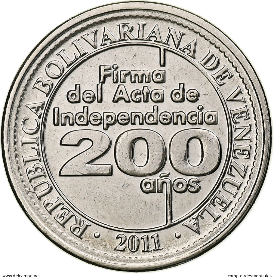Venezuela, 25 Centimos, 2011, Nickel Plaqué Acier, SPL, KM:99 - Venezuela