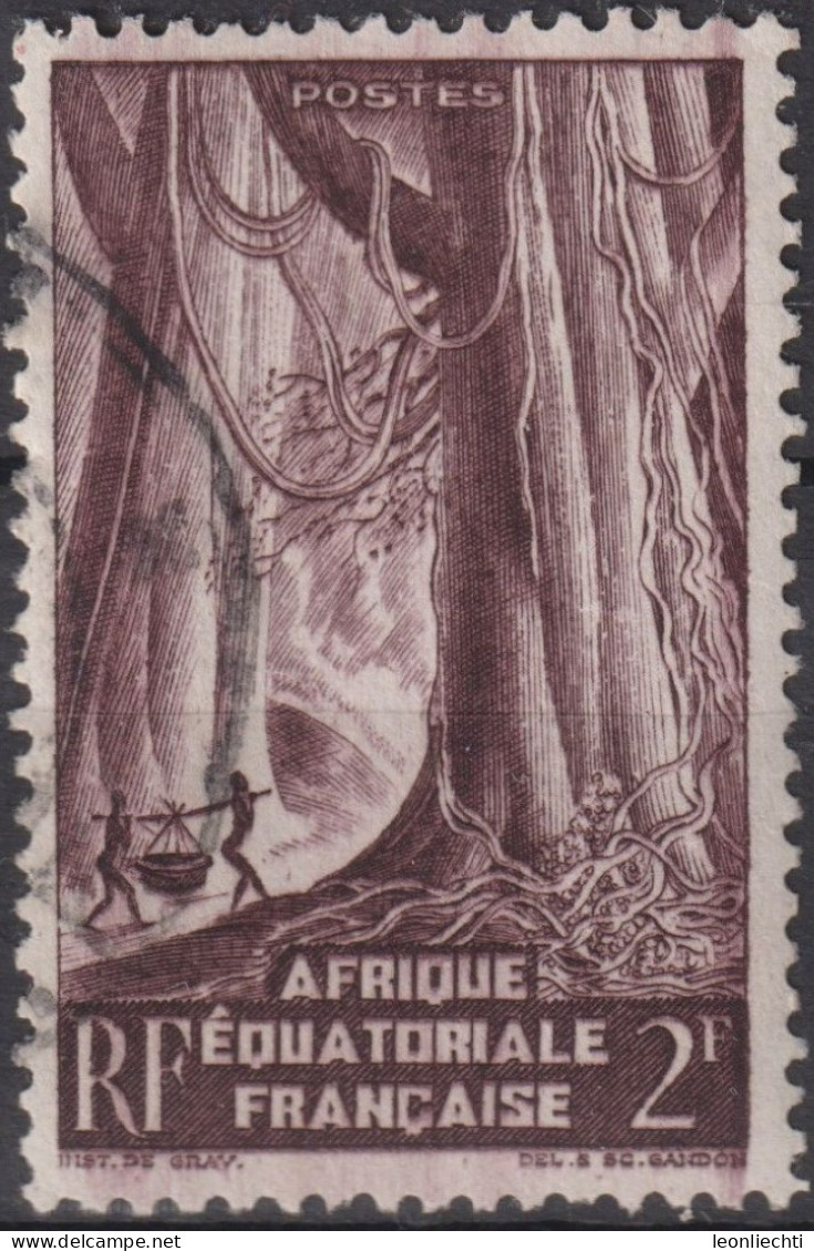 1947 A.E.F. (1936-1958) ° Mi:FR-EQ 271, Sn:FR-EQ 175, Yt:FR-EQ 217,Equatorial Rainforest - Oblitérés