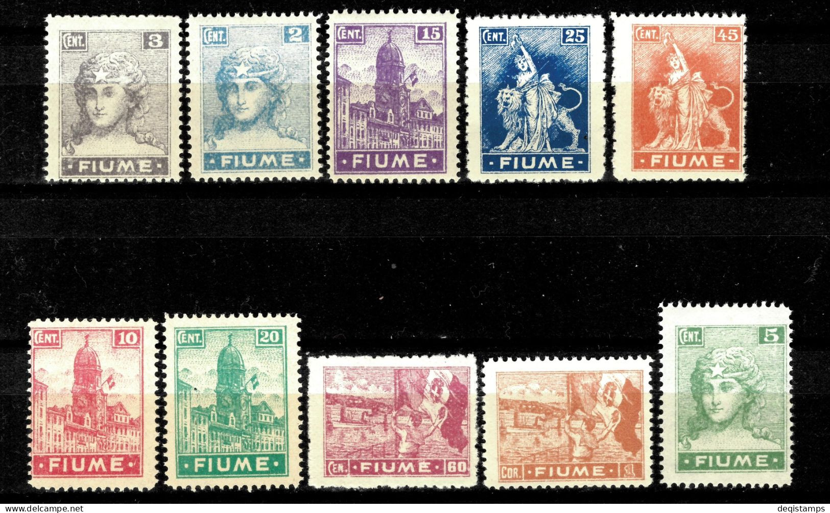 Fiume Year 1919  MNG/MH Lot Of Stamps - Fiume