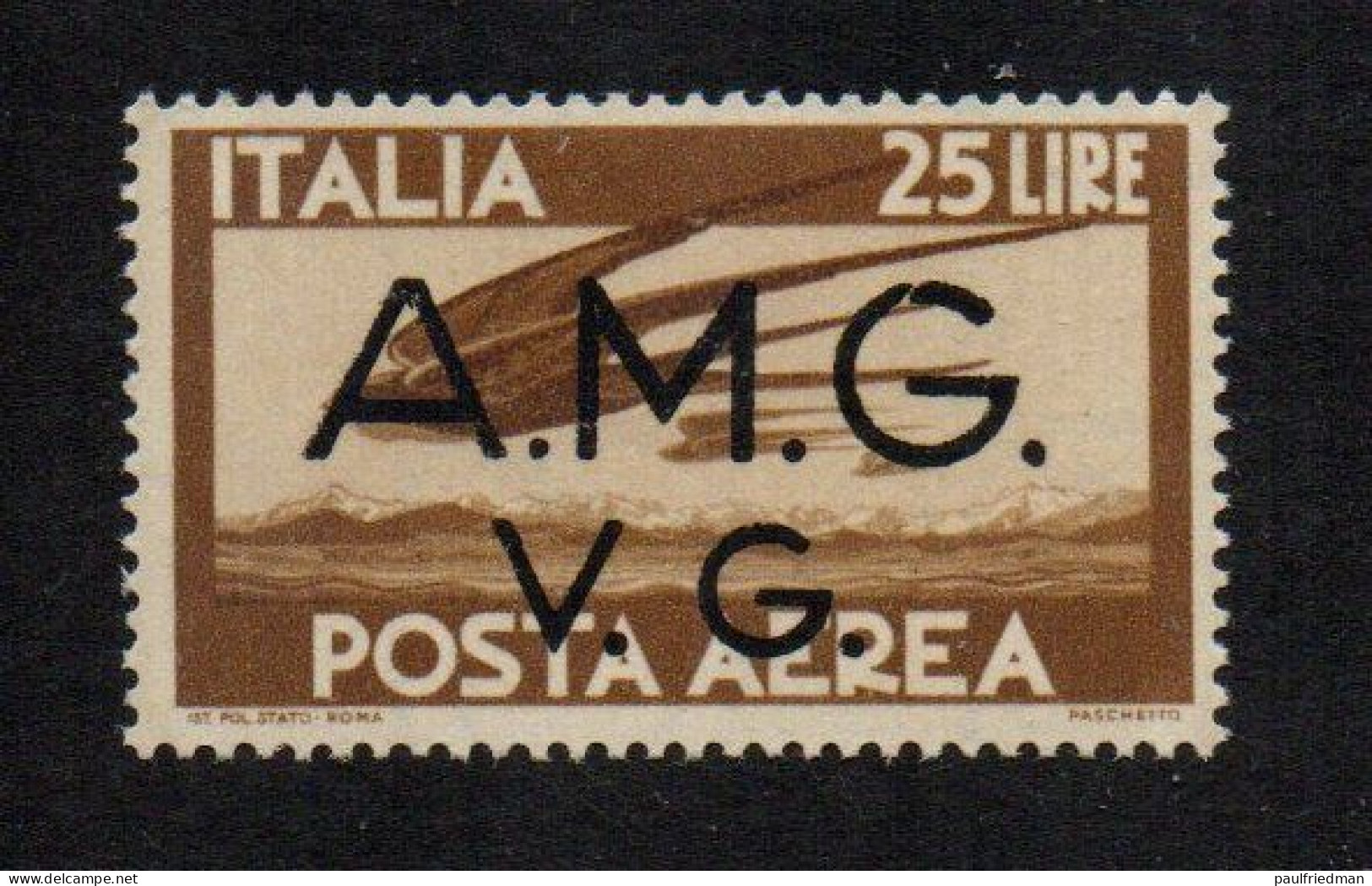 Trieste E Venezia Giulia 1945/7 - P. Aerea 25 Lire - Nuovo Gomma Integra - MNH** - Ongebruikt