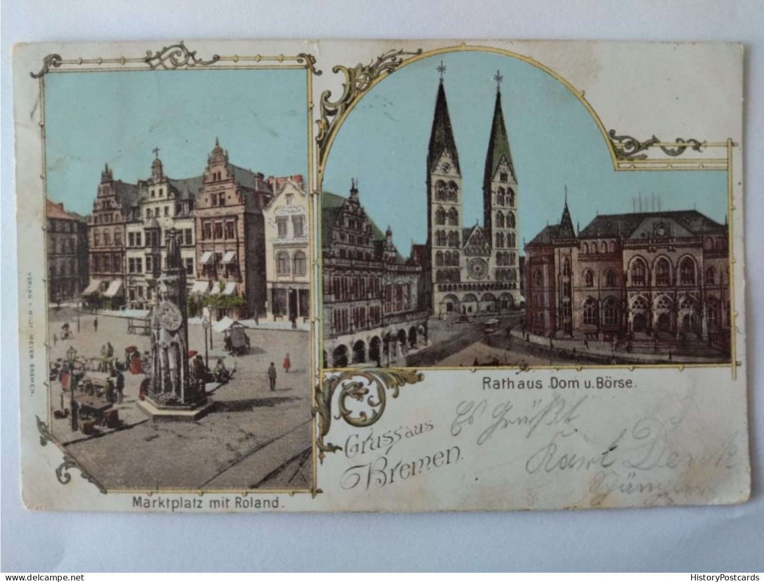 Gruss Aus Bremen, Lithographie, 1899 - Bremen