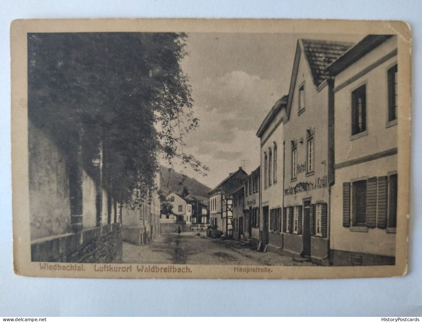 Waldbreitbach Im Wiedbachtal, Hauptstraße, Hotel, 1920 - Neuwied