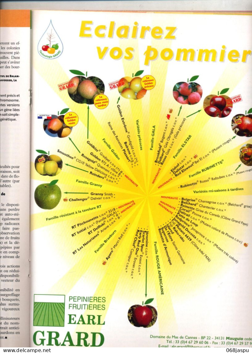 Revue  Reussir Fruits Et Legumes 2011 Theme Pomme Abeille - Tuinieren