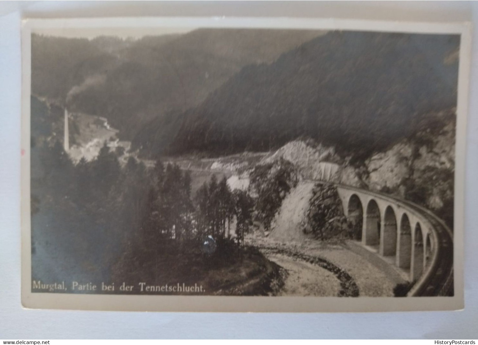 Murgtal, Partie Bei Der Tennetschlucht, Viadukt, Feldpost, 1940 - Forbach