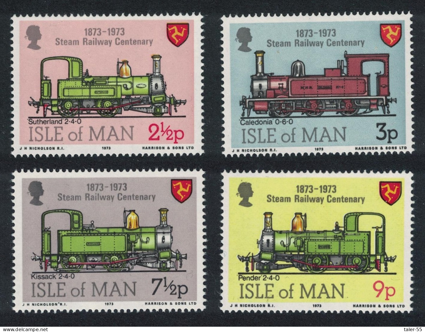 Isle Of Man Steam Railway 4v 1973 MNH SG#35-38 - Man (Ile De)