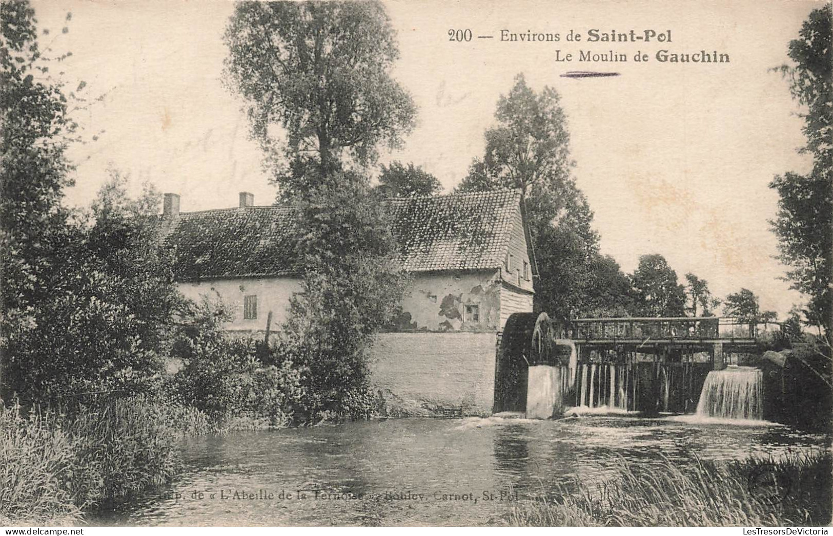 FRANCE - Environs De Saint Pol - Le Moulin De Gauchin - Carte Postale Ancienne - Saint Pol Sur Ternoise