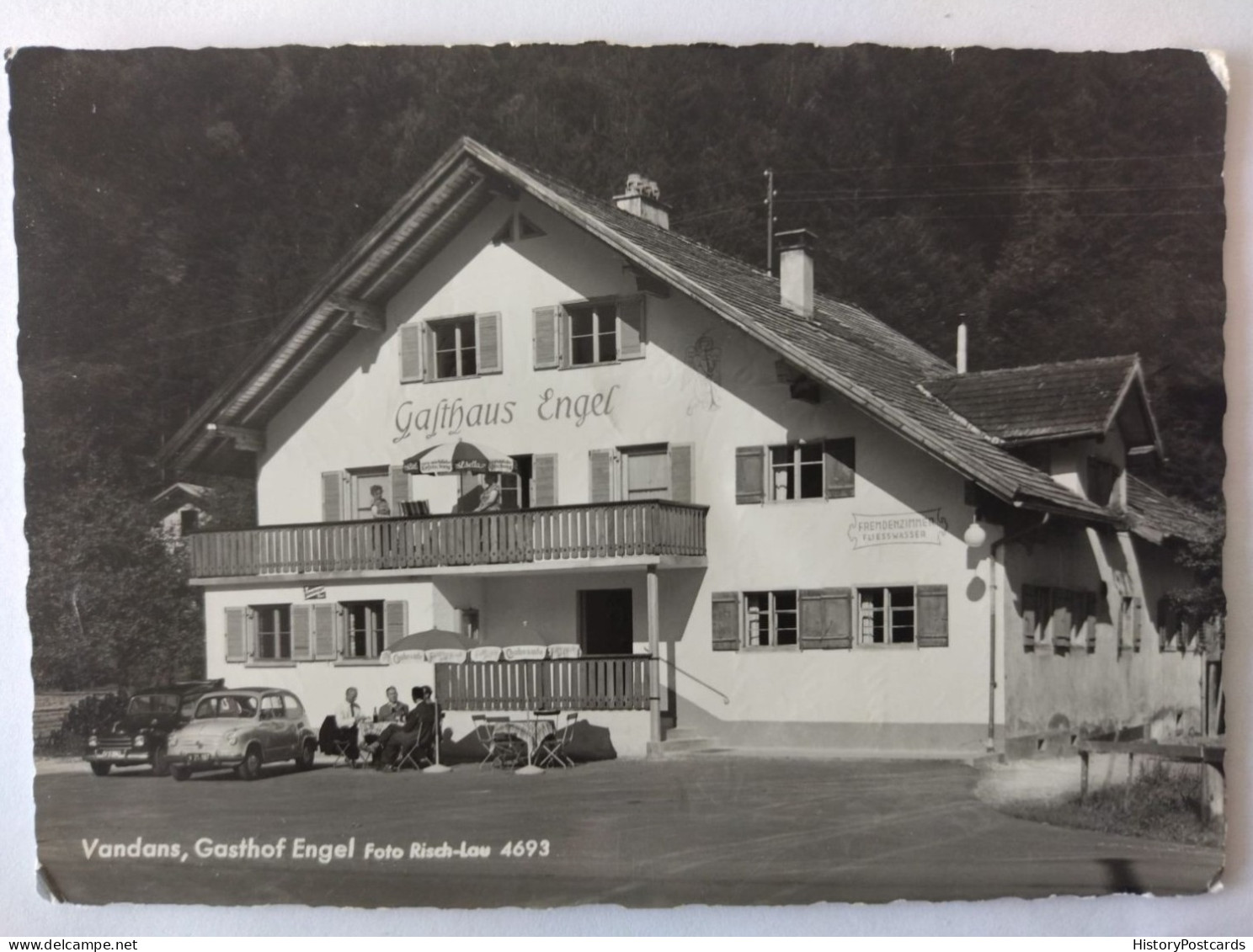 Vandans, Gasthof Engel, Alte Autos, Bludenz, 1959 - Bludenz