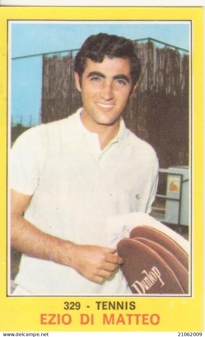 329 EZIO DI MATTEO - TENNIS - CAMPIONI DELLO SPORT PANINI 1970-71 - Trading Cards