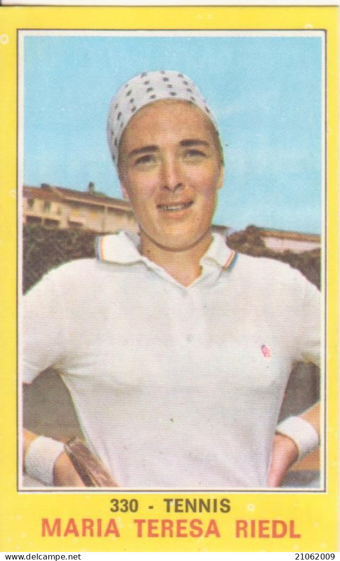 330 MARIA TERESA RIEDL - TENNIS - CAMPIONI DELLO SPORT PANINI 1970-71 - Trading Cards