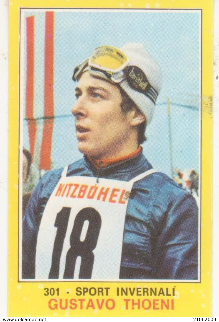 301 GUSTAVO THOENI - SPORT INVERNALI SCI SKI - VALIDA - CAMPIONI DELLO SPORT PANINI 1970-71 - Winter Sports